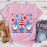 Women's Independence Day T Shirt round Neck Short Sleeve T-shirt Women's Top