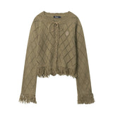Women Sweater Women's Casual Spring and Autumn Short Sweater