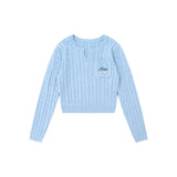 Women Sweater Short Knitwear for Girls Autumn Leisure Pullover Sweater