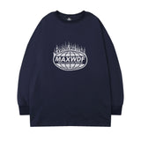 Men Long Sleeve Shirt round Neck Long Sleeve T-shirt Men and Women Street Hip Hop Preppy Style