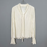 Women Long Sleeve Shirt V-neck Top for Women Loose Shirt Casual