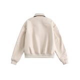 Unisex Jacket Autumn Loose Retro Pu Coat