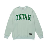 Men Hoodie Flocking Embroidered Letter Long Sleeve Sweater