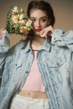 Unisex Jacket Fall Vintage Denim Jacket