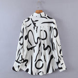 Women's T-Shirt Autumn Fashion Printed Long-Sleeved Shirt Women's Casual