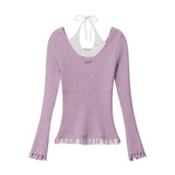 Women Sweater Long-Sleeved Sweater Women's Autumn Slim-Fit Sweater