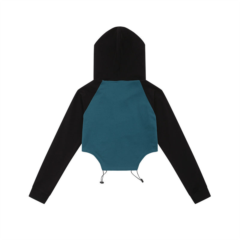 Women Hoodie Hoodie Women's Fall Color-Blocking Long Sleeve Pullover