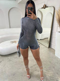Women Jumpsuit Women's Autumn Crew Neck Long Sleeve Sex Jumpsuit