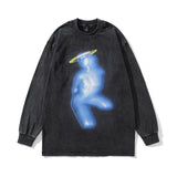 Men Long Sleeve Shirt Owen T-shirt Basketable Nets Star Washed Distressed Long Sleeve Autumn Winter Sweater