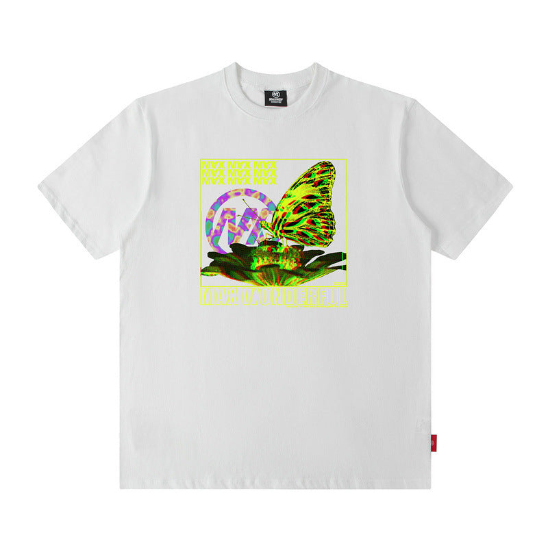 Men T Shirt Short Sleeve Hip Hop Summer Loose Street Couple T-shirt
