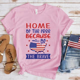 Women's Independence Day T Shirt round Neck Short Sleeve T-shirt Women's Top