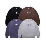 Unisex Hoodie Vintage Sweater Japanese Crew Neck Coat Men and Women Couple Style