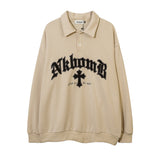 Men Hoodie Embroidered Sweater Men's Loose Casual Spring and Autumn