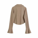 Women T-Shirt Spring Long Sleeve Short Top Vintage Shirt for Women