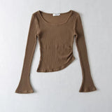 Women T-Shirt Autumn Pure Desire Style Long Sleeve Temperament Top