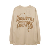 Men Long Sleeve Shirt Dark Series Graffiti Printing Upper Clothes Long Sleeves T-shirt Men and Women