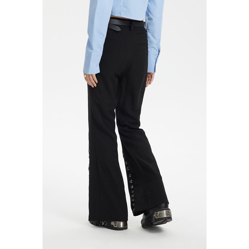 Unisex Sweatpants Draped Flared Pants Casual Pants