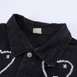 Men Denim Jacket Loose Three-Dimensional Jacket Men's Ins Jacket