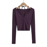 Women T-shirt Spring Long Sleeve T-shirt Bottoming Shirt Top