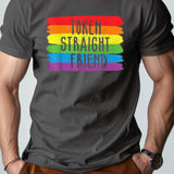 Gay Day Rainbow pure cotton men's Tshirt comfort