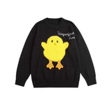 Unisex Sweatshirt Neutral Women's Clothing Yellow Duck Sweater