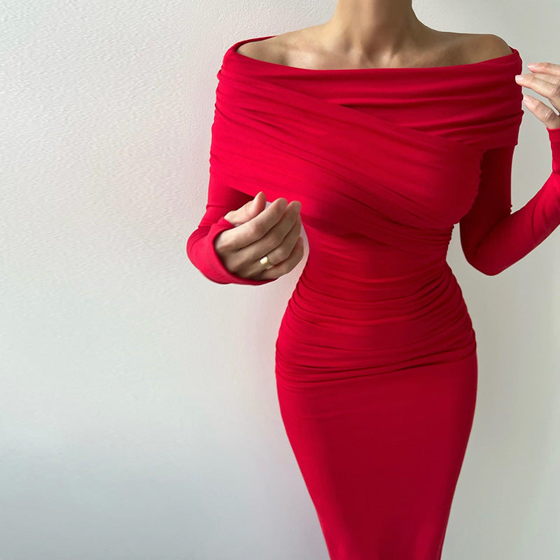 Women Desses Spring Dress Long Sleeve Temperament
