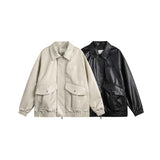 Unisex Sweater Autumn Leather Coat Jacket