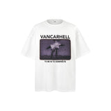 American vintage street T-shirt retro men's loose half-sleeved shirt
