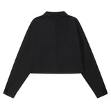 Women Long Sleeve Shirt Women's Street Tide Brand Loose Lapels Stitching Pure Cotton Shirt