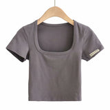 Women T-Shirt Summer Short-Sleeved Bottoming Shirt Short T-shirt