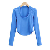 Women T-Shirt Autumn Fashion Slim Fit Long Sleeve