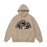 Men Hoodie Eyes Embroidered Hoodie Men