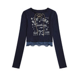 Women Long Sleeve T-shirt Short-Sleeved T-shirt Women's Printing