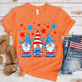 Women's Independence Day T Shirt round Neck Short Sleeve T-shirt Women's Top