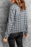 Plaid Trench Coat Women's Autumn and Winter Plaid Three-Dimensional Suit Long Sleeve Plaid Jacket