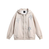 Unisex Jacket Autumn Two-Tone Zipper Casual Sweater