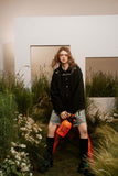 Unisex Jacket Autumn Deerskin Velvet Print and Embroidery Coat Women's Clothing
