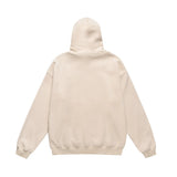 Men Fleece Lined Hoodie Winter Hooded Sweater Men Oversize Letters Printed Loose Long Sleeves
