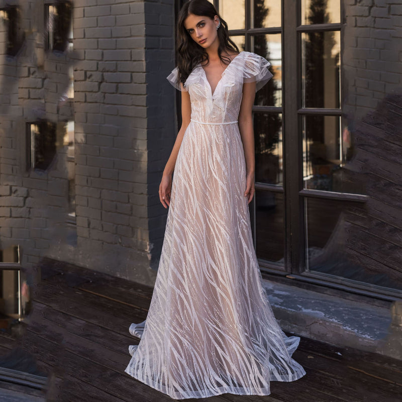 Slutty Wedding Dress Spring and Summer Sexy Dress