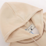 Men Hoodie Five-Pointed Star Patch Embroidered Hoodie