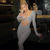 Women Jumpsuit Women's Autumn Fashionable Fitted Long Sleeve Jumpsuit