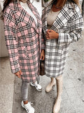 Women's Double-Breasted Woolen Coat