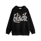 Men Hoodie Hooded Pullover Men's Loose Patch Embroidered Letter Hoodie Oversize