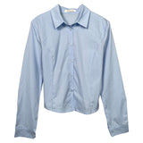 Women Long Sleeve Shirt Light Blue Shirt Button Cardigan for Women