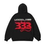 Men Hoodie Cardigan Sweater Men's Spring and Autumn Embroidered Letters Loose Zip Coat
