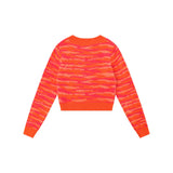 Women Sweater Short Sweater Women's Autumn Leisure round Neck Long-Sleeved Sweater Top