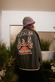 Unisex Jacket Autumn Back Printed Baseball Jacket Women's Clothing