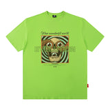 Men's T Shirt Printed Short-Sleeved T-shirt Men's and Women's Retro Loose Top