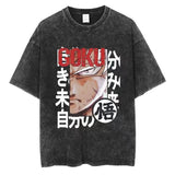 Cotton Mens Vintage Japan Anime Print Oversize TShirt