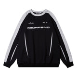 Men Hoodie round Neck Sweater Long Sleeve Pullover Sports Top Autumn